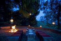 Dinner on the estate, outdoors