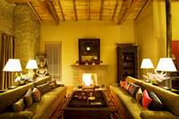 Living room, rhododendron